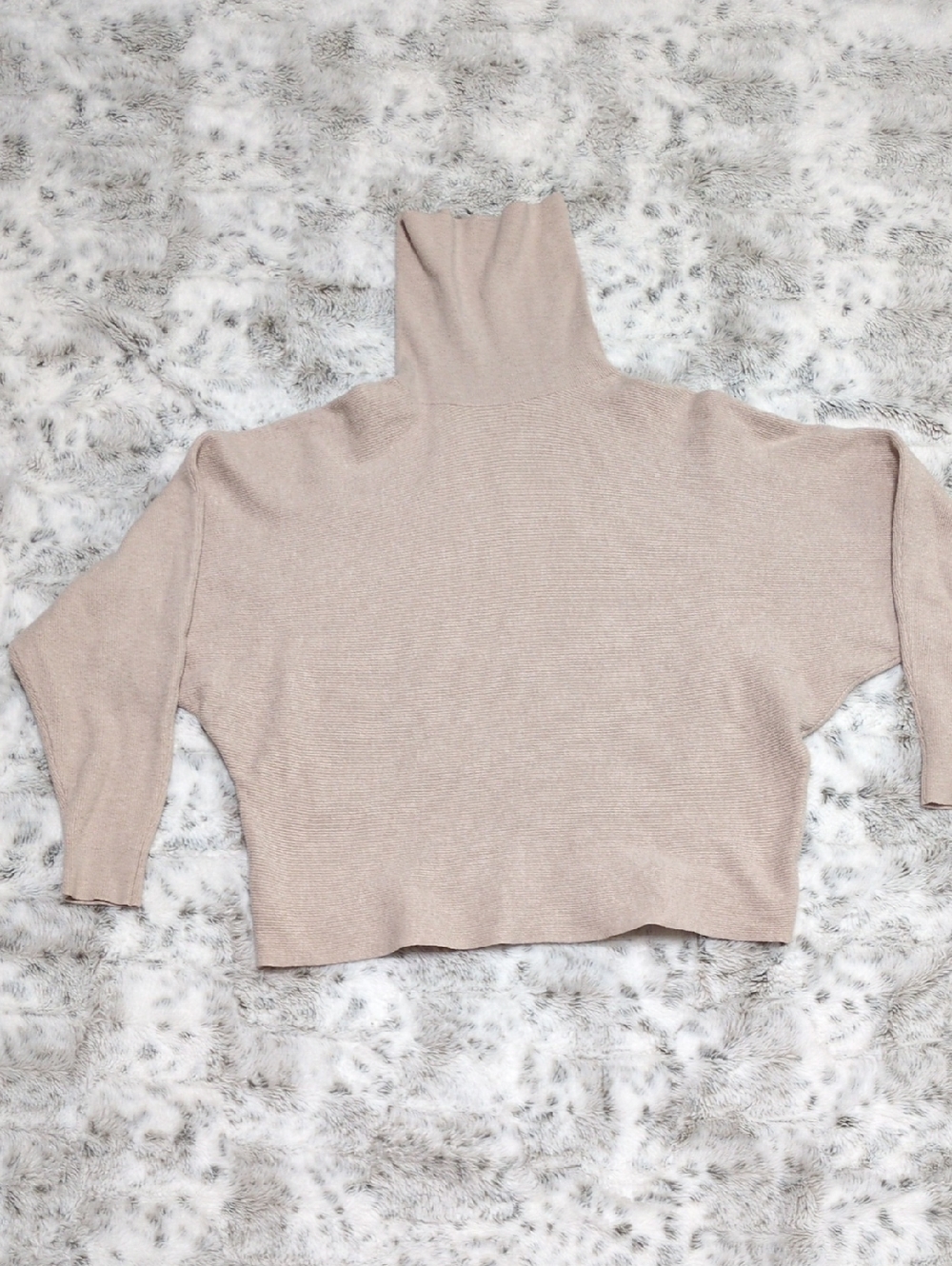 $5 MOVING SALE! Milano Taupe Turtleneck Dolman Sweater